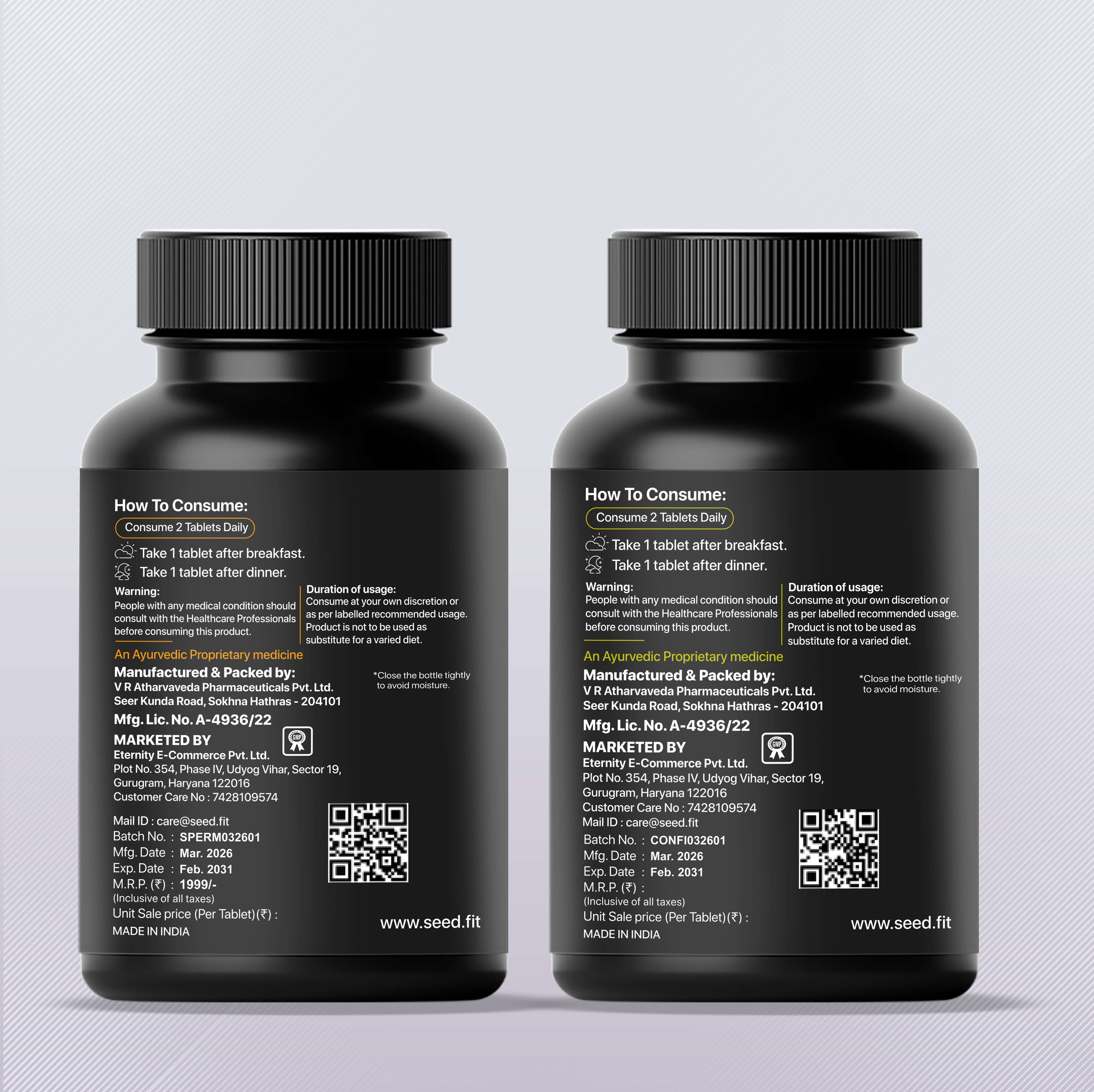 The Ultimate Performance & Fertility Kit (Spermovita + Confidex)