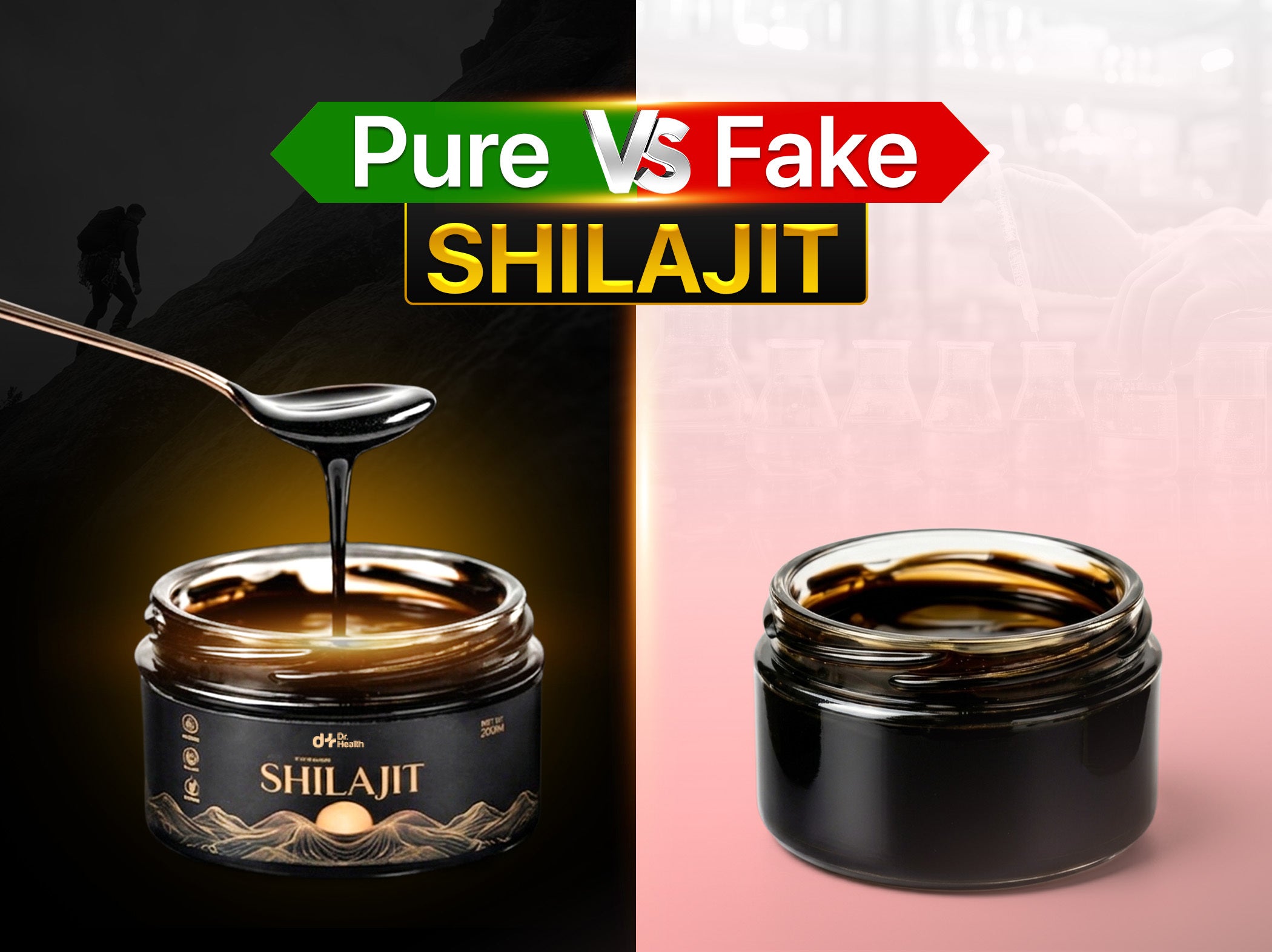 Pure vs fake Shilajit